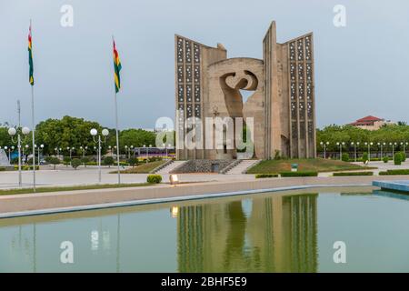 Il monumento Independence a Lome, Togo. Foto Stock