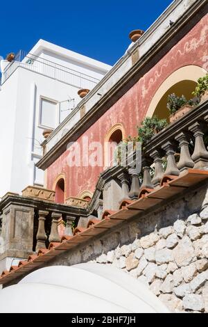 Villa Pompeiana a Capri, Capri, Golfo di Napoli, Italia, Europa Foto Stock