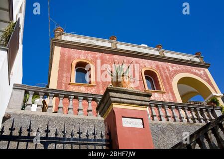 Villa Pompeiana sull'isola di Capri, Baia di Napoli, Italia, Europa Foto Stock