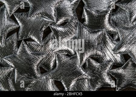 sfondo con motivo a stella metallico Foto Stock