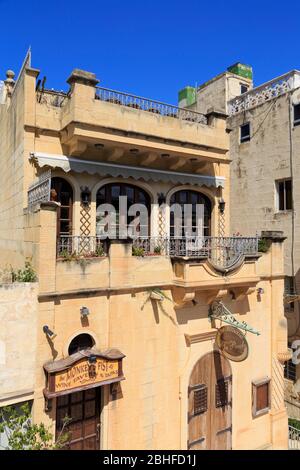 Architettura, porto di Mgarr, isola di Gozo, Malta, Europa Foto Stock