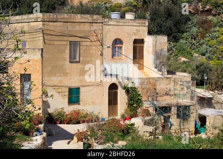 Architettura, porto di Mgarr, isola di Gozo, Malta, Europa Foto Stock