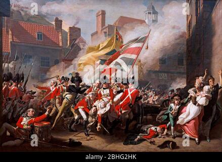 La morte del maggiore Peirson, 6 gennaio 1781 - John Singleton Copley, 1783 Foto Stock