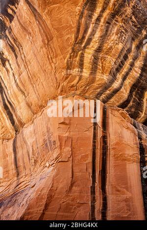 UT00553-00...UTAH - Vista sull'arco del Ponte Sipapu nel Monumento Nazionale dei ponti naturali. Foto Stock