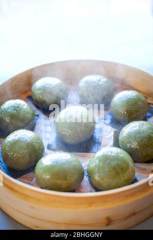 Gnocchi di riso glutinoso Foto Stock