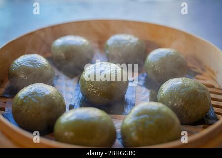 Gnocchi di riso glutinoso Foto Stock