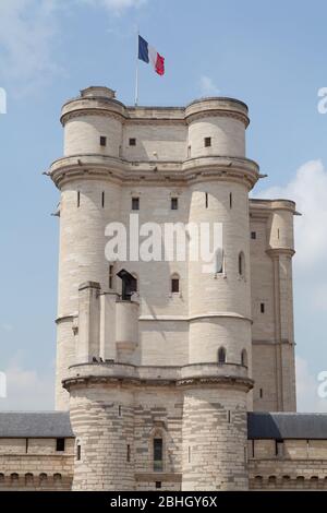 Donjon del Château de Vincennes, Parigi, Francia. Foto Stock