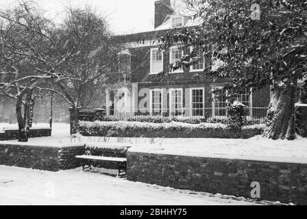 Snow Riverside River House Westcott Lodge, 22 Lower Mall, Hammersmith, Londra W6 Foto Stock