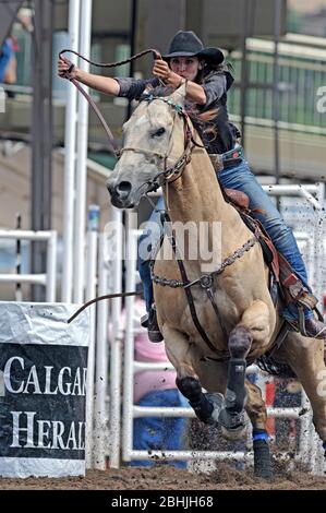 Barret Racing al Rodeo Calgary Stampede Foto Stock