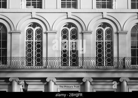 James Burton Neoclassico Regency Architecture Stucco Classico tradizionale Diorama Park Square East, Londra NW1 di John Nash Foto Stock