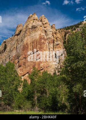 Sheep Creek Canyon Geological Area, Ashley National Forest vicino a Manila, Utah. Foto Stock