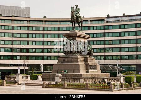 Monumento allo Zar o al Re Liberatore, al Re russo Alessandro II, costruito nel 1907 nel centro di Sofia, Bulgaria, Europa Foto Stock