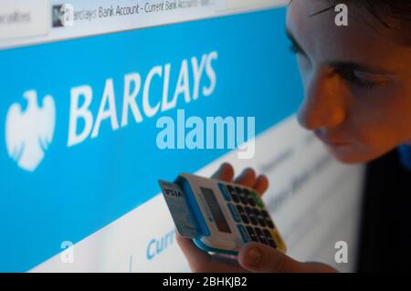 Immagine illustrativa del sito web di Barclays. Foto Stock