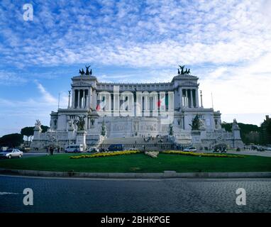 Roma Italia Vittorio Emanuele II Monumento commemorativo dell'unità d'Italia nel 1861 Foto Stock