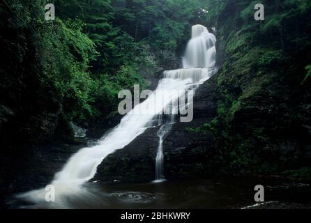 Dingmans Falls, Delaware Water Gap National Recreation Area, Pennsylvania Foto Stock