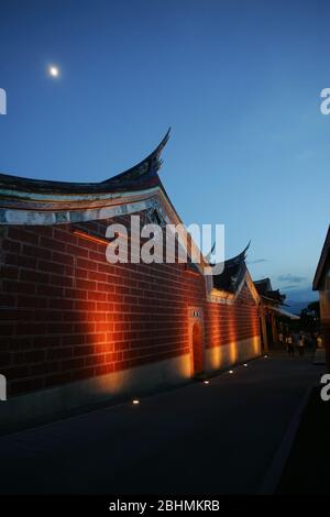 Yilan, 12 LUGLIO 2008 - veduta di Dawn del Centro Nacional de Artes Tradicionales Foto Stock