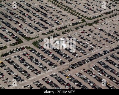 antenna parcheggio auto Foto Stock