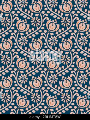 Seamless design tradizionale sfondo pattern Foto Stock