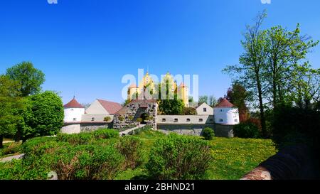 Erbach (Danubio), Germania: Panorama del castello Foto Stock