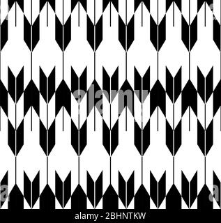 Questa è un'illustrazione del motivo giapponese senza giunture che rappresenta le frecce Illustrazione Vettoriale