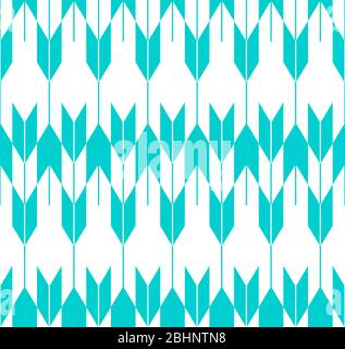 Questa è un'illustrazione del motivo giapponese senza giunture che rappresenta le frecce Illustrazione Vettoriale