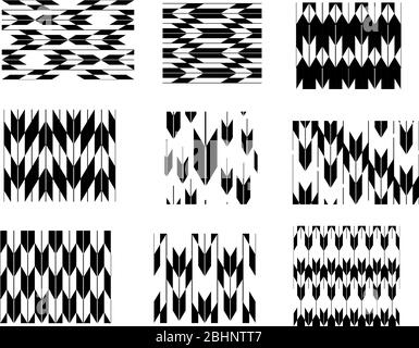 Questa è un'illustrazione del motivo giapponese senza giunture che rappresenta le frecce Illustrazione Vettoriale