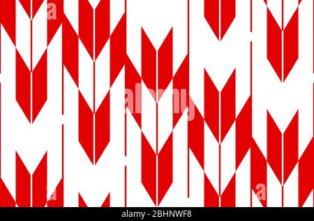 Questa è un'illustrazione del motivo giapponese senza giunture che rappresenta le frecce Illustrazione Vettoriale