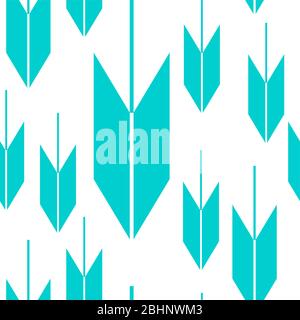 Questa è un'illustrazione del motivo giapponese senza giunture che rappresenta le frecce Illustrazione Vettoriale