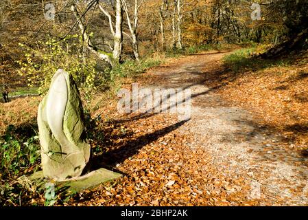 Taff Trail, Quakers Yard vicino a Merthyr Tydfil, South Wales Valleys. Foto Stock