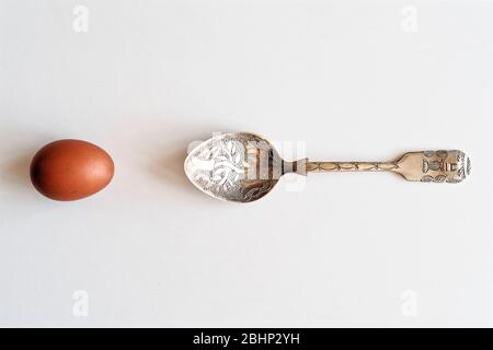 Cibo e utensili da cucina. Ancora vita. Foto Stock