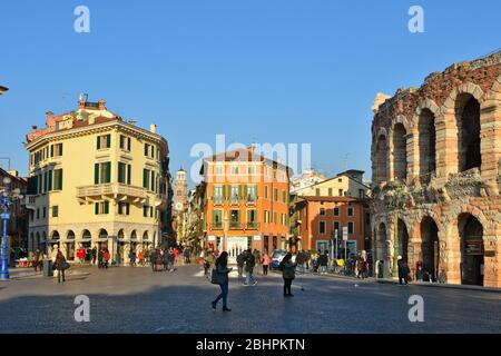 mage della città di Verona Foto Stock