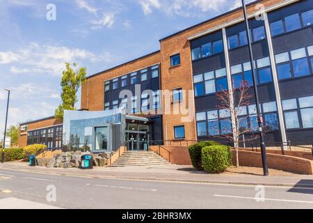 Ayrshire College, Dean Park Building, Ayr, Ayrshire, Scozia, Regno Unito Foto Stock