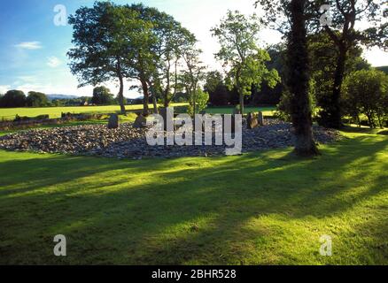 Cerchio di pietre templewood, Kilmartin Glen, Argyll Foto Stock