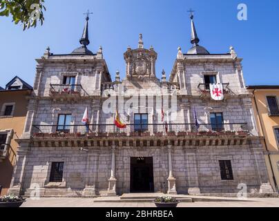 Casa barroca constorial. Ponferrada. León. Castilla León. España. Foto Stock