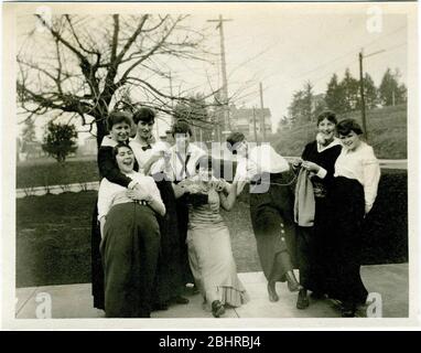 Vintage foto di persone a maglia Foto Stock