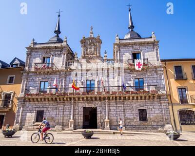 Casa barroca constorial. Ponferrada. León. Castilla León. España. Foto Stock