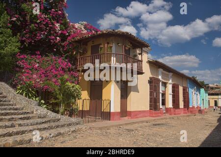 Scene di strada di Trinidad, Cuba, Patrimonio dell'Umanità dell'UNESCO Foto Stock