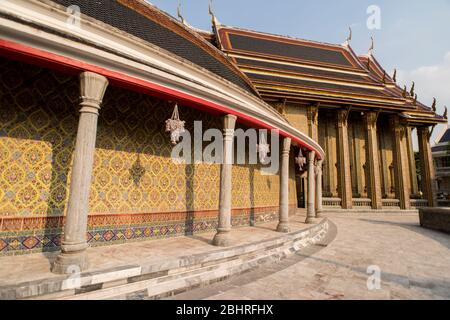 Wat Ratchabophit tempio a Bangkok, in Thailandia. Foto Stock