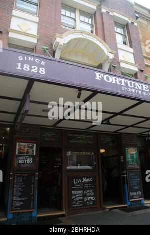 Fortune of War, il pub più antico di Sydney, Australia Foto Stock