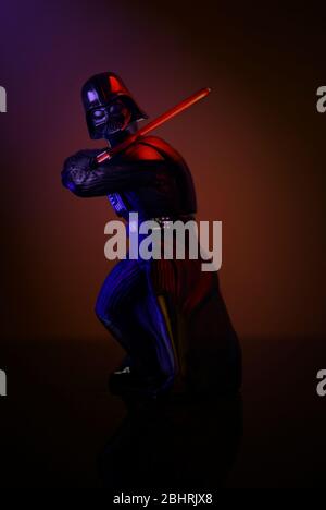 Star Wars - Darth Vader bambini profumato sparatutto con luci da studio Foto Stock