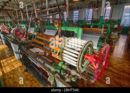 Il tappeto si trova al Lowell National Park, Lowell, Massachusetts Foto Stock