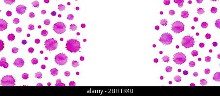 Viola violetto grunge sfondo acquerello. Illustrazione della macchia color acqua lilla lavanda. Foto Stock