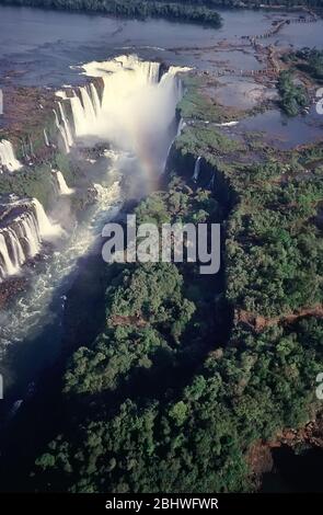 Cascate di Iguazu, Argentina e Brasile Foto Stock