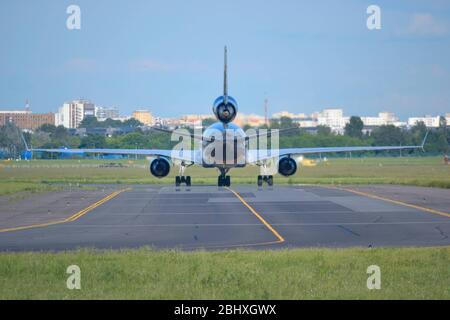 Jet plane per passeggeri Foto Stock