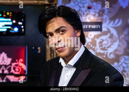 Londra, Inghilterra, Regno Unito - 2 gennaio 2020: Statue in cera di Amitabh Bachchan create da Madame Tussauds nel 1884, museo delle cere Madame Tussauds, uno dei p Foto Stock
