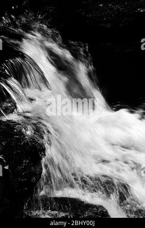 Cascata a valle di Pont Melin Fach. Foto Stock