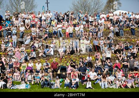 Giorno di San Giorgio, Tamworth Castle Grounds Foto Stock