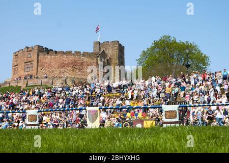 Giorno di San Giorgio, Tamworth Castle Grounds Foto Stock