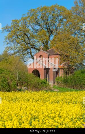 Mausoleo del Principe Enrico di Prussia, Hemmelmark vicino a Eckernförde, Mar Baltico, Landscape Schwansen, Schleswig-Holstein, Germania del Nord, Europa Centrale Foto Stock