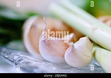 Ingredienti aromatizzanti per curry verde tailandese - Foto Stock